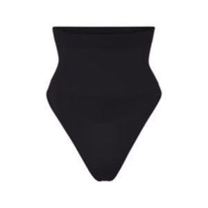 Skims NEW Core Control High-Waisted Thong - Onyx – M